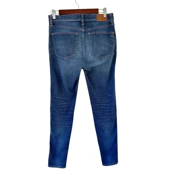 Madewell Women's 9" High Riser Skinny Denim Jeans Size 29 Medium Wash Stretch - Picture 2 of 9